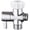 Plastic Cap, variant on Bidet T Adapter with Shut-Off Valve, Brass Tee Connector with Reinforced Plastic Outlet, 3-Way 7/8" x 7/8" x 1/2" or 3/8", Leak-Free Toilet Bidet Attachment Adapter