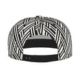 thumbnail image 2 of Hirioo Black White Stripes for Baseball Cap Men Cap Flat Brim for Men Women Teens Adjustable Baseball Cap, 2 of 7