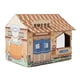thumbnail image 2 of Casa para gatos de cartón corrugado con rascador, plegable y extraíble. marrón, 2 of 9