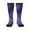 2 Black-1, variant on Purple Bubble Abstract Art Knee Socks, High Socks Long Stretchy Sock Women Knee High Stocking, Long Socks for Women