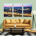 thumbnail image 3 of IDEA4WALL 3 Piece Framed Canvas Wall Art for Living Room, Bedroom Italy City Landscape Canvas Prints for Modern Home Decoration Ready to Hang, 3 of 4