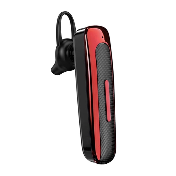Auricular Bluetooth E1 V5.0 manos libres inalámbrico con micrófono para conducción Negro rojo