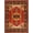 Burgundy, Black, Light Brown / Malpas, variant on BoutiqueRugs Brend Farmhouse Area Rug - Beige, Blue - 2' x 3'