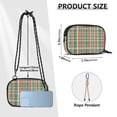 thumbnail image 4 of FORMRS Mini Crossbody Bag for Women Adjustable Shoulder Rope Travel Casual Phone Purse, Red Green Tartan Pattern, 4 of 7