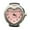 Pink, variant on SeekLGT Adjustable Watch Ring Real Timepiece Jewelry Silver Vintage Chunky Fashion Statement Ring for Women Men