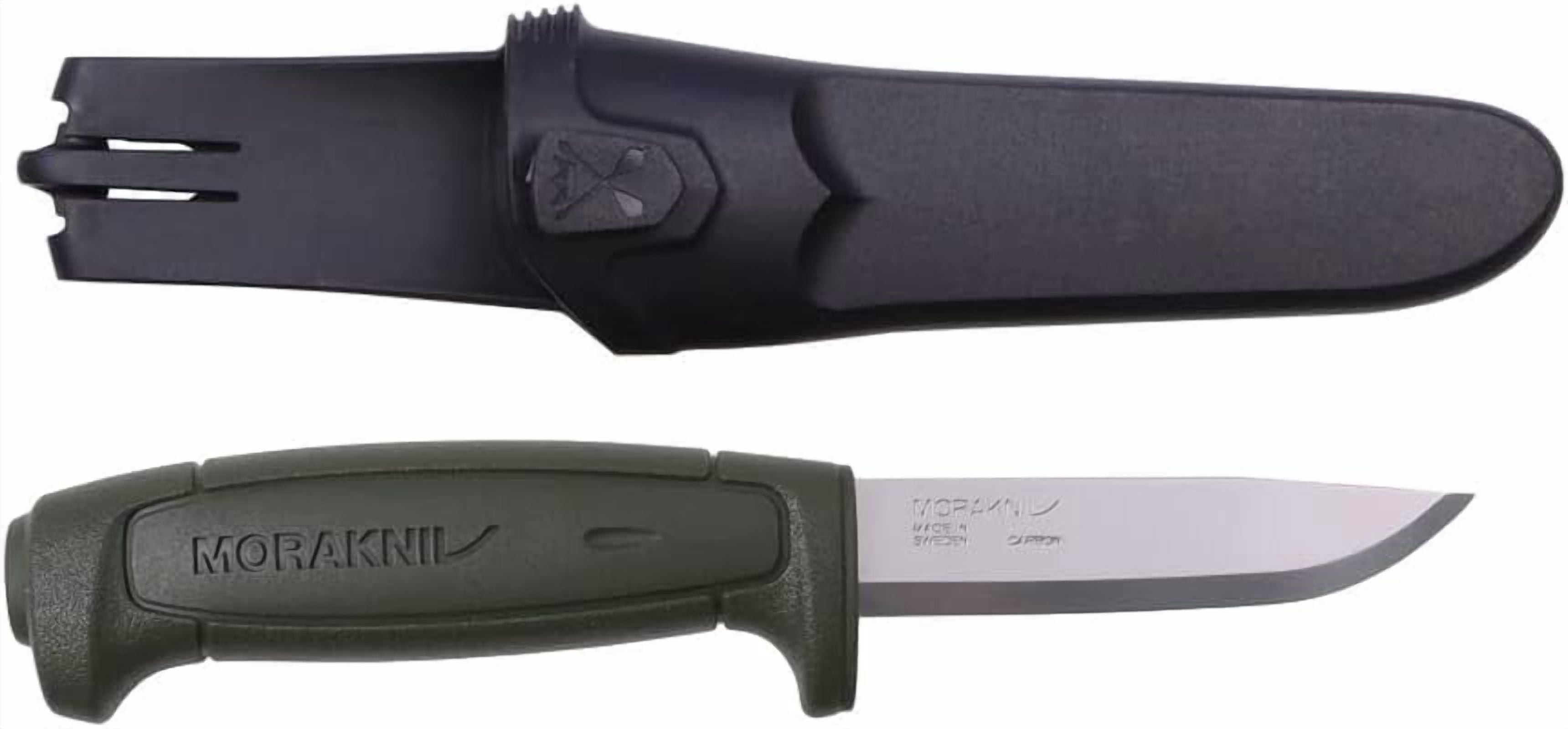 Craftline Basic 511 High Carbon Steel Fixed Blade Utility Knife and Combi-Sheath, 3.6-Inch Blade