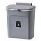 thumbnail image 1 of Generic Cubo de basura deslizable gris para cocina, colgante y compacto con mecanismo único y raspador de limpieza incluido., 1 of 7