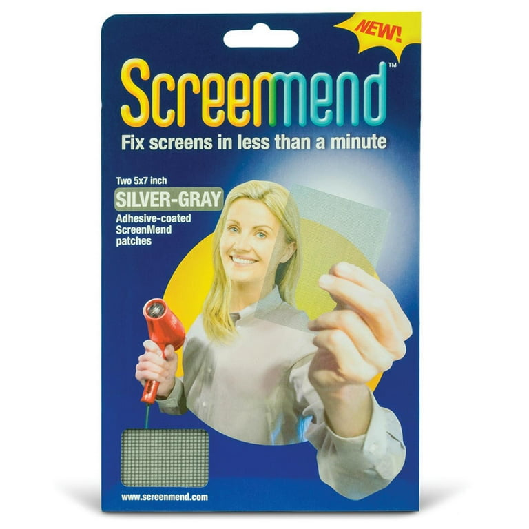 Screenmend Silver Aluminum Screen Repair Patch 5 in. W X 7 in. L 2 pk Screenmend Silver Aluminum Screen Repair Patch 5 in. W X 7 in. L 2 pk