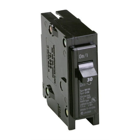 Eaton Corporation Br130 Single Pole Interchangeable Circuit Breaker, 120V, 30-Amp