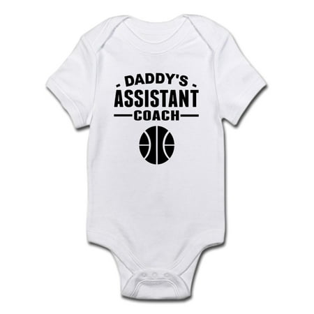 

CafePress - Daddys Assistant Basketball Coach Body Suit - Baby Light Bodysuit