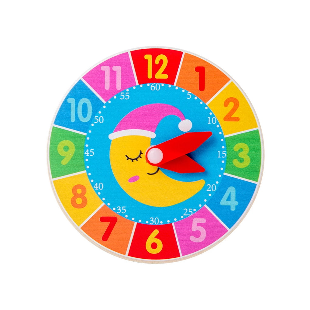 TureClos Toddlers Alarms Clock Toy Hour Second Cognition Clocks Toys Preschool Educational