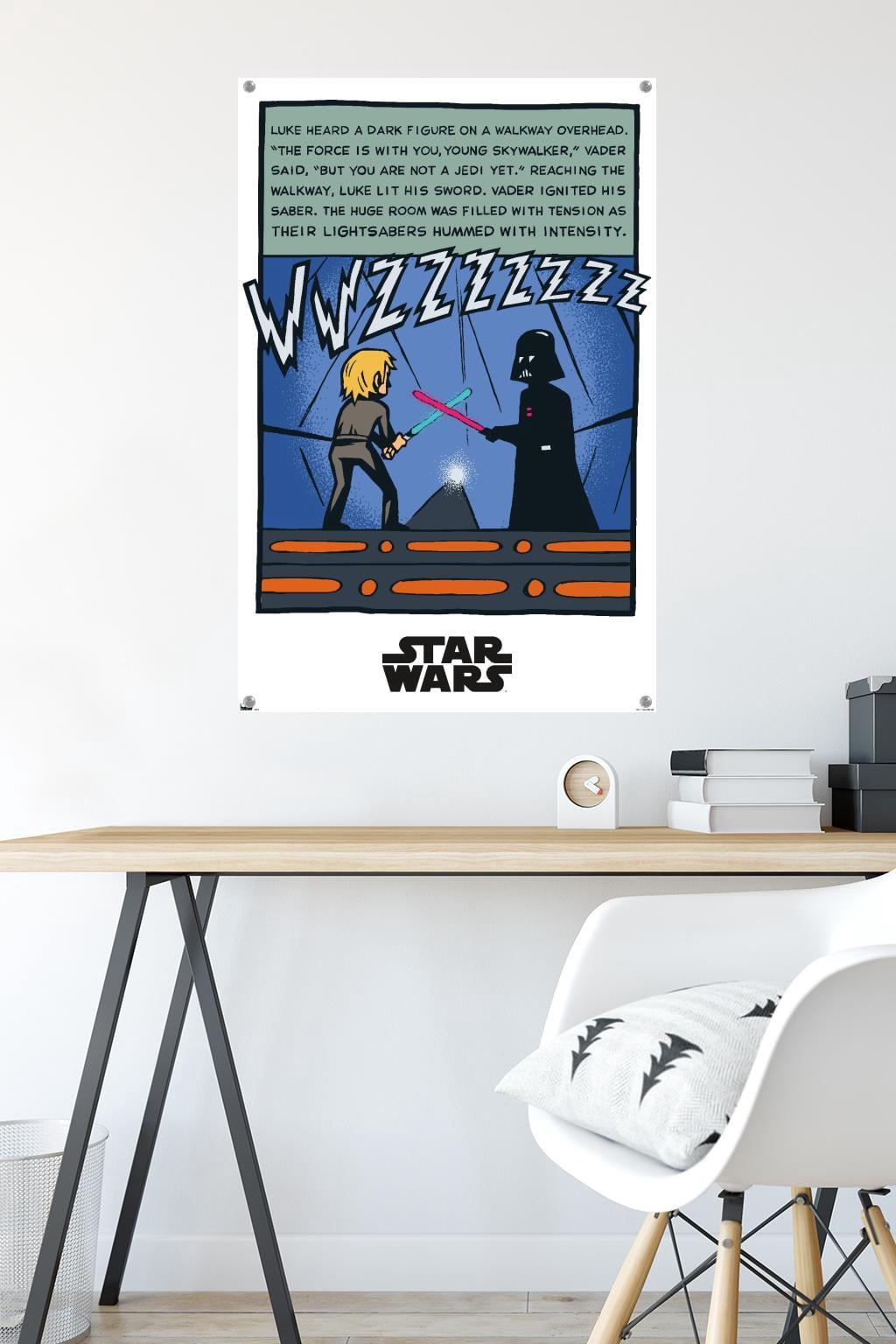 Star Wars: Return of the Jedi - Dual Panel Wall Poster with Pushpins, 22.375" x 34"