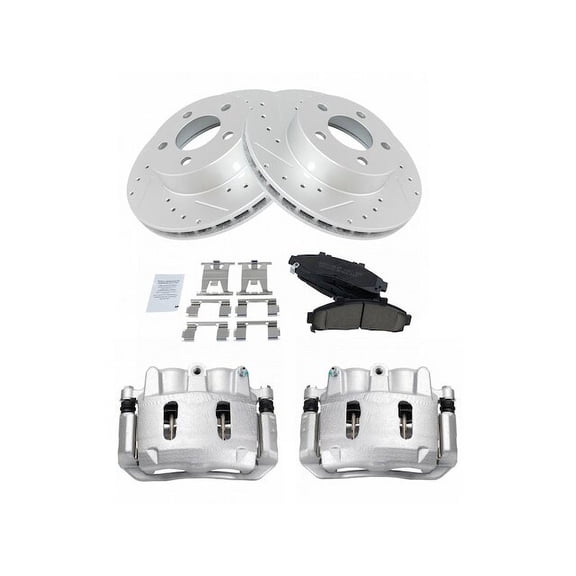 Front Brake Pad Rotor and Caliper Set - Compatible with 1998 - 2002 Ford Ranger 4WD 1999 2000 2001