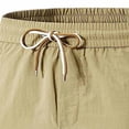thumbnail image 5 of Besolor Plus Size Workout Shorts for Men Drawstring Elastic Waist Lightweight Casual Running Athletic Hiking Shorts with Pockets(X-Large,Khaki), 5 of 6
