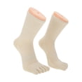 thumbnail image 5 of Unique Bargains  1 Pair Five Toe Socks Comfortable Warmth Socks for Women Beige, 5 of 6