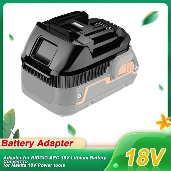 Adapter for RIDGID AEG 18V Li-ion Battery Convert to for Makita 18V Battery BL1850B, Use for Makita 18V Battery Cordless Power Tools