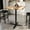 Natural Top/Black Base, variant on Flash Furniture 36" Square Solid Wood Commercial Indoor Tabletop in Natural with 30" x 30" Bar Height Rust-Resistant Black Cast Iron X-Base