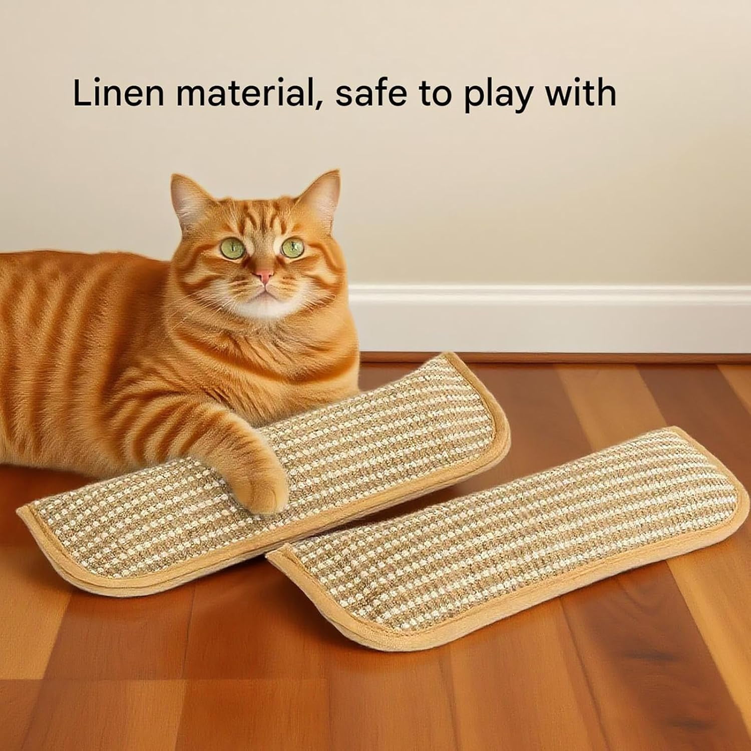 Catnip Kicker Pillow - Interactive Catnip Chew Toy with Sisal Scratching Pad, 1/2 Pack Catnip Toys for Indoor Cats, Teething & Play for Kittens & Cats