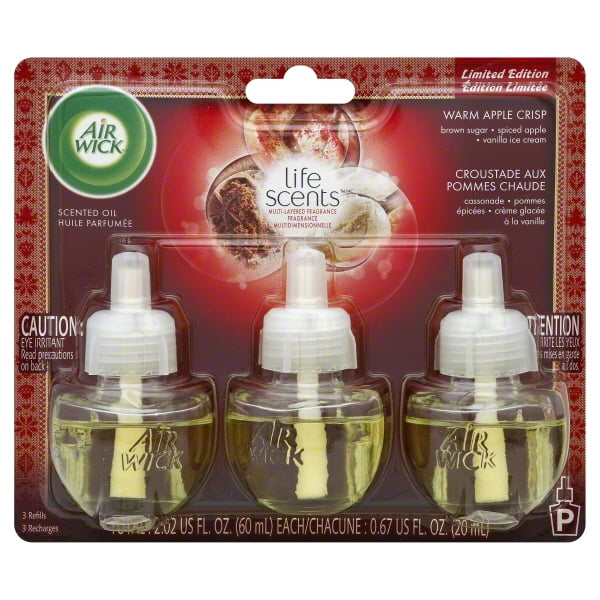 Air Wick Plugins Warm Apple Crisp 0.67 oz. (Pack of 3)