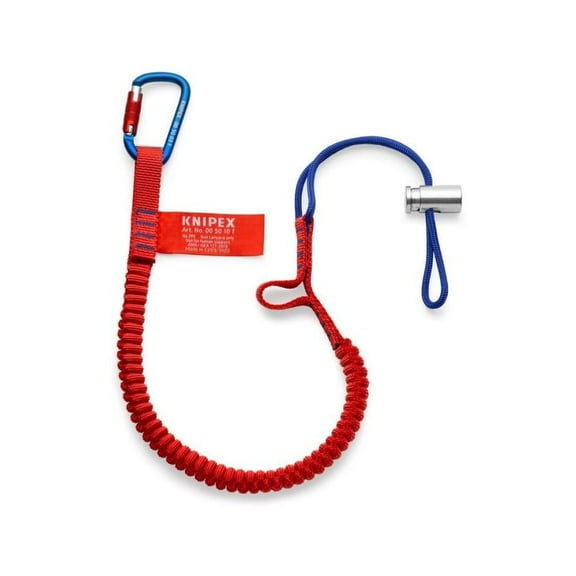 Knipex Tool Tethering 38" Lanyard with Captive Eye Carabiner, Limit 13 lbs.