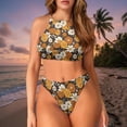 thumbnail image 4 of Garronmavis Flowers Couples Matching Swimsuits for Husband & Wife Men's Hawaiian Beach Trunks Quick-Dry Lightweight Board Short Swim Trunks, 4 of 7