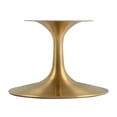 thumbnail image 4 of Modway Lippa 42" Oval Artificial Marble Coffee Table in Gold Black, 4 of 7
