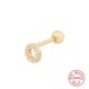 thumbnail image 1 of Pendientes de plata de ley 925 antialérgicos con diseño de hip hop para mujeres y hombres, con diseño de hueso de oreja y clavos, de estilo europeo y americano, 1 of 6