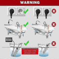 thumbnail image 4 of 3000W Immersion Water Heater, Smart Submersible Water Heater, Smart Timing,Water Heater for Pool Bathtub-A, 4 of 5