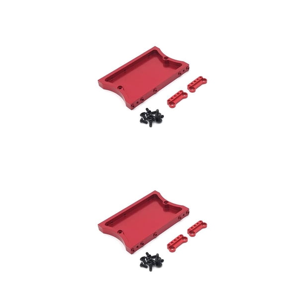 Tholdsy 1 Juego de piezas de repuesto de coche RC, accesorio de metal, práctico y práctico amortiguador RC, accesorios de coche RC reparables Rojo 2piezas