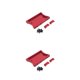 thumbnail image 1 of Tholdsy 1 Juego de piezas de repuesto de coche RC, accesorio de metal, práctico y práctico amortiguador RC, accesorios de coche RC reparables Rojo 2piezas, 1 of 6