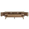 thumbnail image 6 of Media TV Stand Console Table, Walnut, Wood, Mid Century Living Room Lounge Cafe Lobby, Modern Contemporary HB34654, 6 of 12