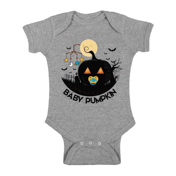 Awkward Styles Halloween Bodysuit Baby Girl Boy Pumpkin Rompers