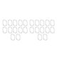 thumbnail image 3 of Moyic 12 Pieces Bath Curtain Hangers Pole Curtains Hooks Tool Drape C-shaped Hanger Hanging Component Fixing Rings Fixator Shower Transparente 2Conjunto, 3 of 6