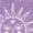 Purple, variant on Women's Celestial Sun Moon Star Graphic V-Neck Dolman Short Sleeve Casual Boho Loose Fit Summer T-Shirt Top