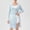 Blue, variant on Women's Long Sleeve Button Down Cardigan Coat - Breathable Loose Fit Knit Duster Sweater for Casual Office, Weekend Brunch, or Date Night