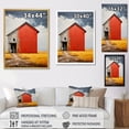 thumbnail image 4 of Designart "Landscape Barns Rural Collage IV" Farmhouse Floater Framed Wall Decor, 4 of 7