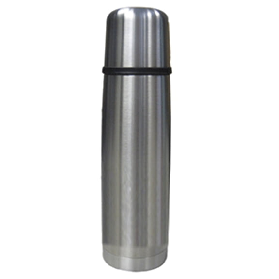 9" Silver Stainless Steel Thermos Elite 16 Oz Compact Bottle