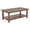 Brown, variant on Payne Wood Coffee Table with Shelf Distressed Java