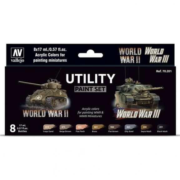 vallejo Utility Paint Set