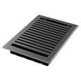 thumbnail image 2 of 6in x 10in Montezuma Style Grey Granite Metal Floor Register - Overall 7 1/4" x 11 1/4", 2 of 3
