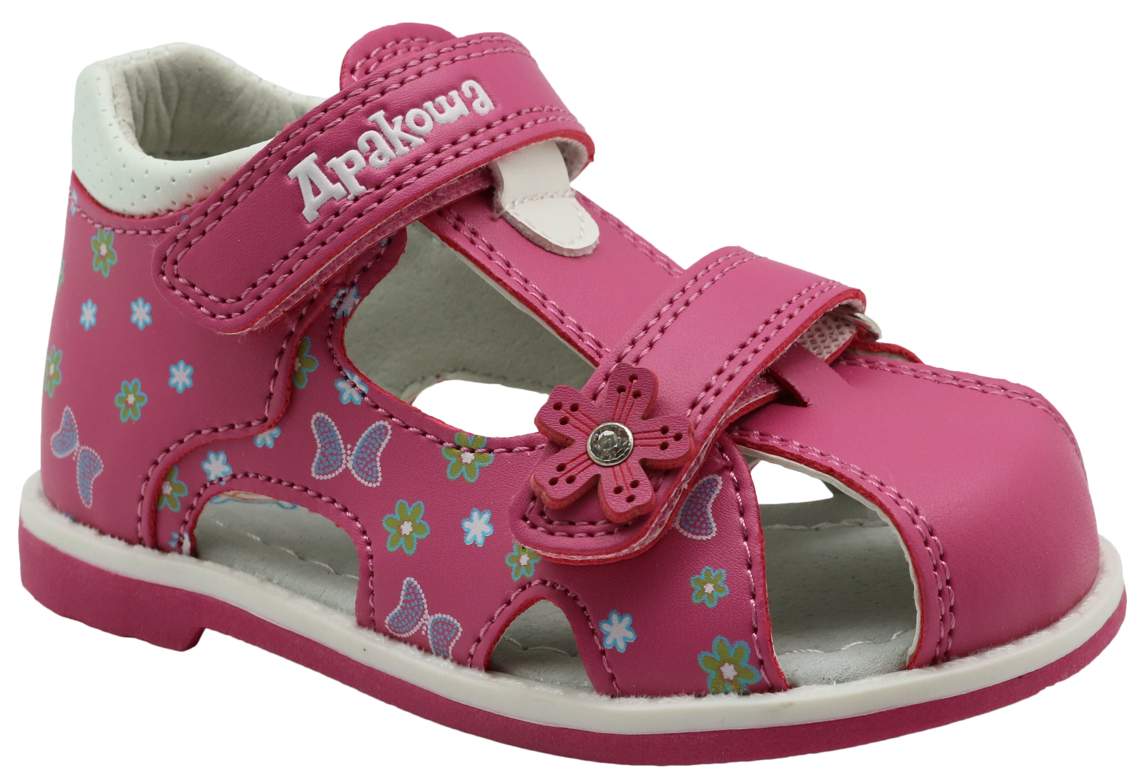 Toddler/Little Kid/Big Apakowa Boys Double Adjustable Strap Closed-Toe Leather Sandals 