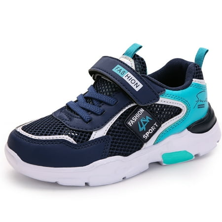 

Eashi leisure trend single mesh double mesh leather breathable non slip light running shoes.