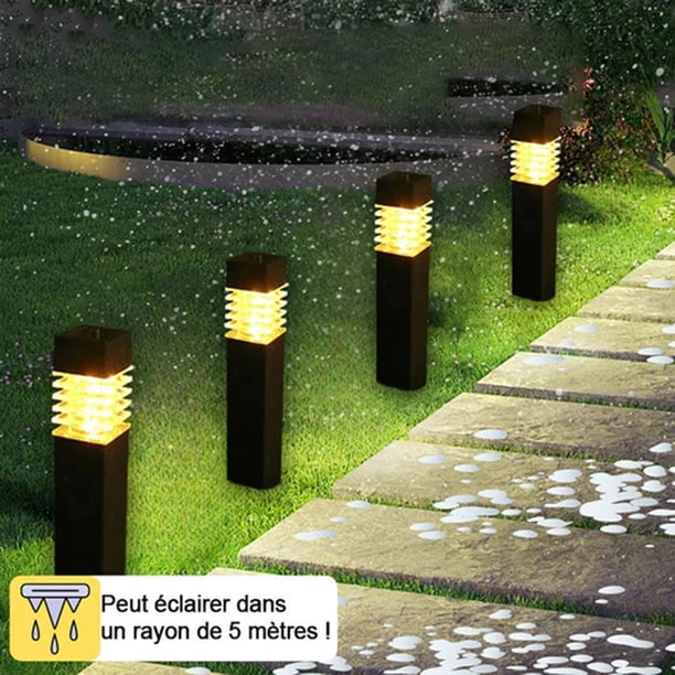 Solar Powered Courtyard Garden Lights Automatic Bright Led Outdoor Yard Decor Dusk to Dawn Illumination for Pathway Landscape, Ukhbmc