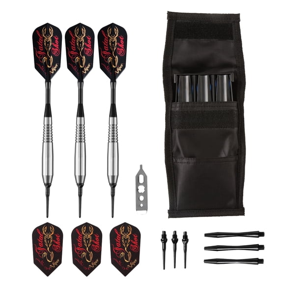 Viper Fatal Shot Underground Soft Tip Darts & Casemaster Black Single Dart Case