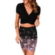 thumbnail image 2 of Vestidos Para Mujeres Vestidos Casuales Club Erógeno Nudos Cruzados Manga Corta Conjuntos Básicos de 2 Piezas Crop Top Falda Conjunto Odeerbi ODB164810, 2 of 5