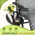 thumbnail image 5 of Devoko Adjustable Zero Gravity Chair with Pillow and Cup Holder - Set of 2 Double gray, 5 of 7