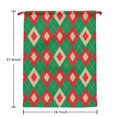 thumbnail image 2 of Christmas Sack – 28" X 20" Canvas Gift Bag with Drawstring, Full Print Polyester Santa Sack, Durable Reusable Xmas Gift Bag for Holiday, Party & Storage, 2 of 5