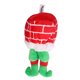 thumbnail image 1 of Juguete para masticar de felpa para perros, juguete suave y resistente a las mordeduras para mascotas, juguete chirriante de Navidad para limpieza de dientes (rojo y verde), 1 of 5