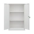 thumbnail image 6 of 42 Inch Secure Lockable Metal Storage Cabinet with Adjustable Shelves and 2 Keys, Anti-Pry Steel Rods, Soft-Close Doors for Garage, Office, School Organization of Tools, Files, Chemicals, Black, 6 of 9