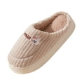 thumbnail image 4 of CHUMUD Women's Cotton Slippers - Cozy Fleece Lined with Non-Slip Sole, Warm Indoor House Shoes, 4 of 9